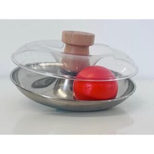 Lovevery Stainless Steel Tip & Turn Toy - Red/Blue